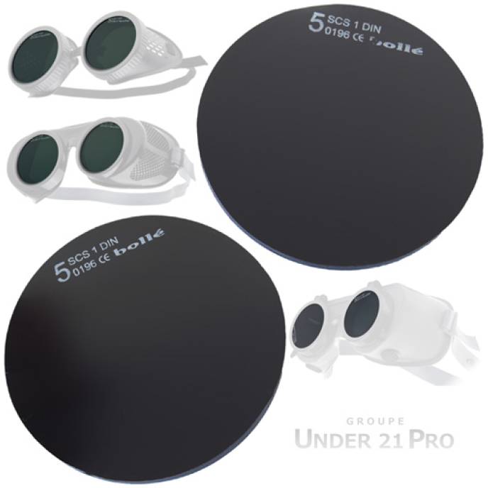 STEKLO TEMNO OKROGLO fi50 slika