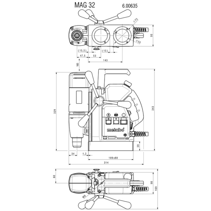MAGNETNI VRTALNIK MAG 32 facelit slika