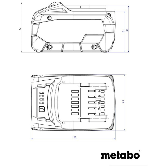 BATERIJA METABO 18V 5,5Ah LiHD slika