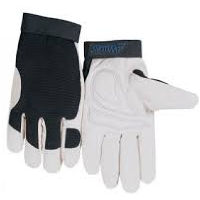 ROKAVICE MEHANIČNE BELE USNJE slika