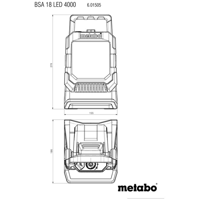 SVETILKA LED METABO BSA 18 LED 4000 slika