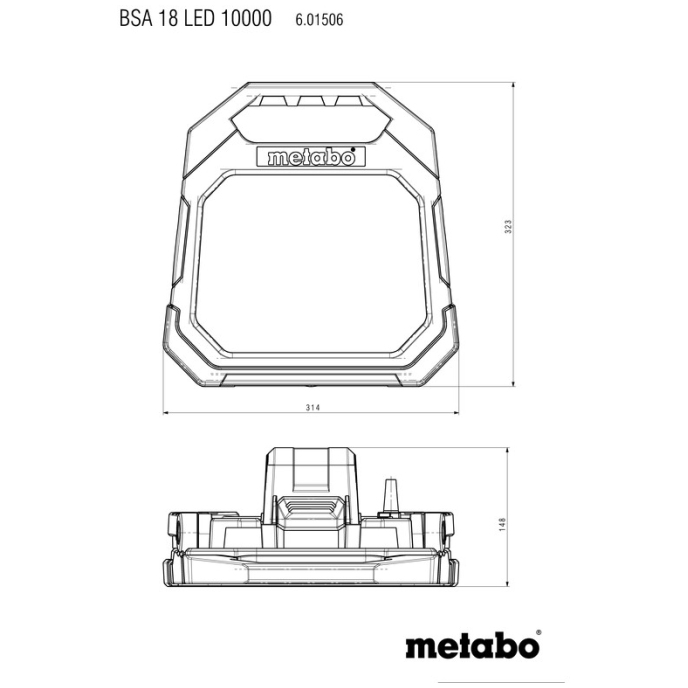 SVETILKA LED METABO BSA 18 LED 10000 slika