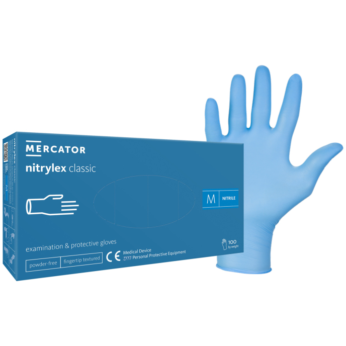 ROKAVICE NITRIL MODRE MERCATOR 100kos slika